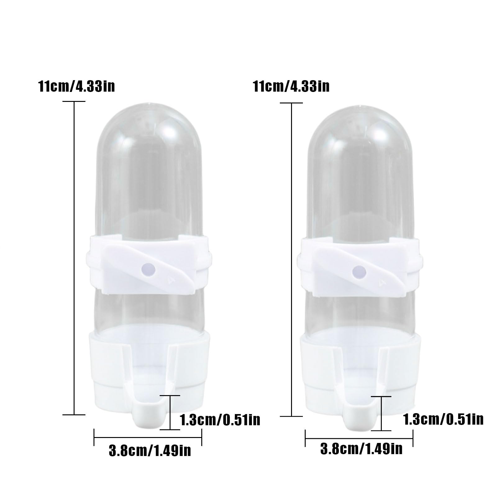 OTKARXUS bird water dispenser 2pcs provides clean, effortless watering for small birds.