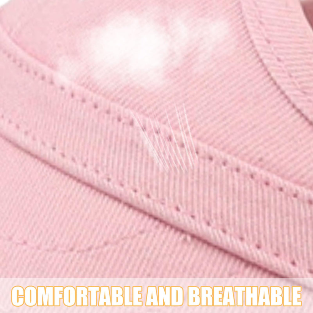 OTKARXUS solid pink dog cap ideal for outdoor days at the beach