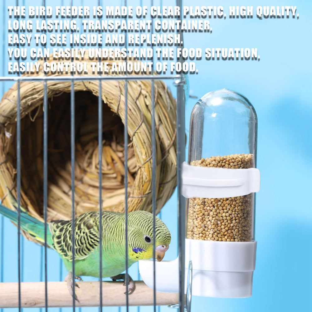 OTKARXUS easy-install on cage rail demonstrates quick mounting for parrot companions.