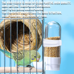 OTKARXUS easy-install on cage rail demonstrates quick mounting for parrot companions.