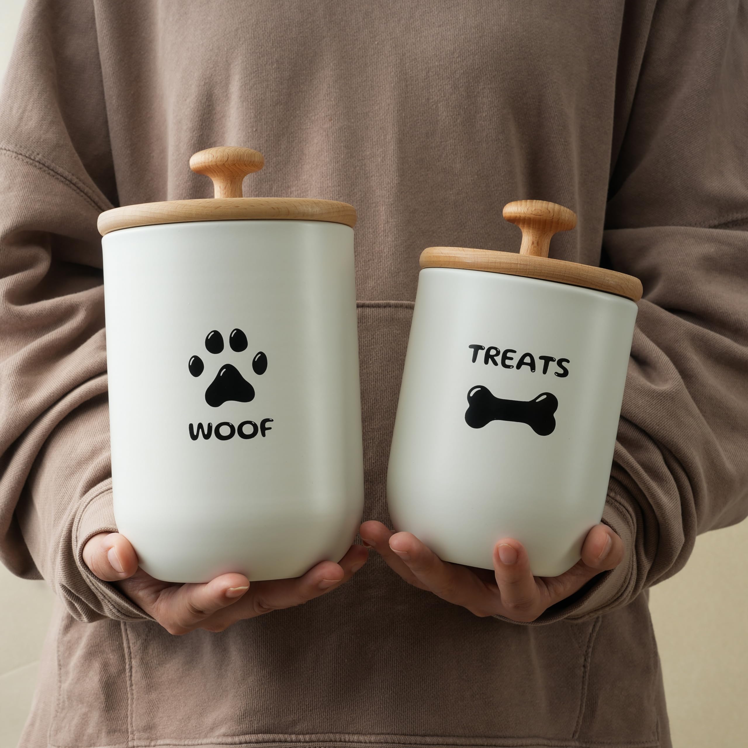 OTTENON small dog treat container top view showing compact, easy-to-reach design
