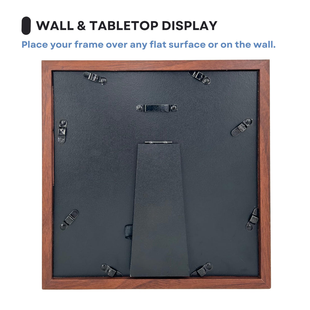 OtterPets 9x9 frame dimensions fit shelves or walls for versatile display.