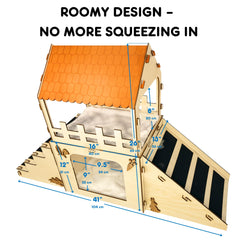 OtterPets easy-setup assembly with rubber bands in action