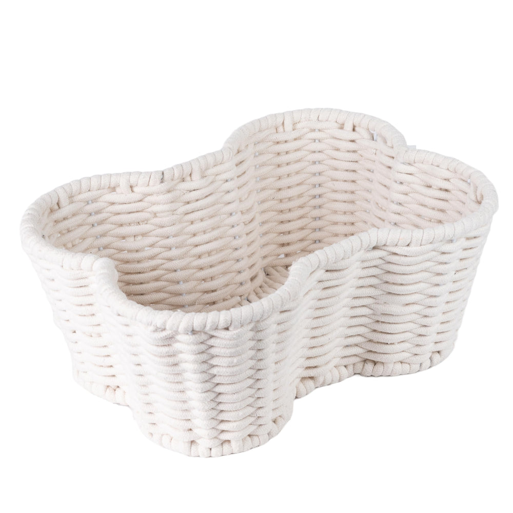 OtterPets dog toy basket with cotton rope keeps toys neat and accessible in any room