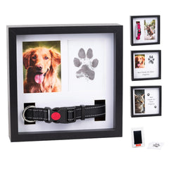 OtterPets memorial frame with four display options for a cherished dog's photo.