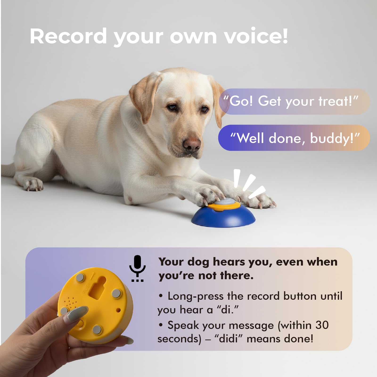OtterVerz 11 tones and voice-recording close-up enables personalized cues