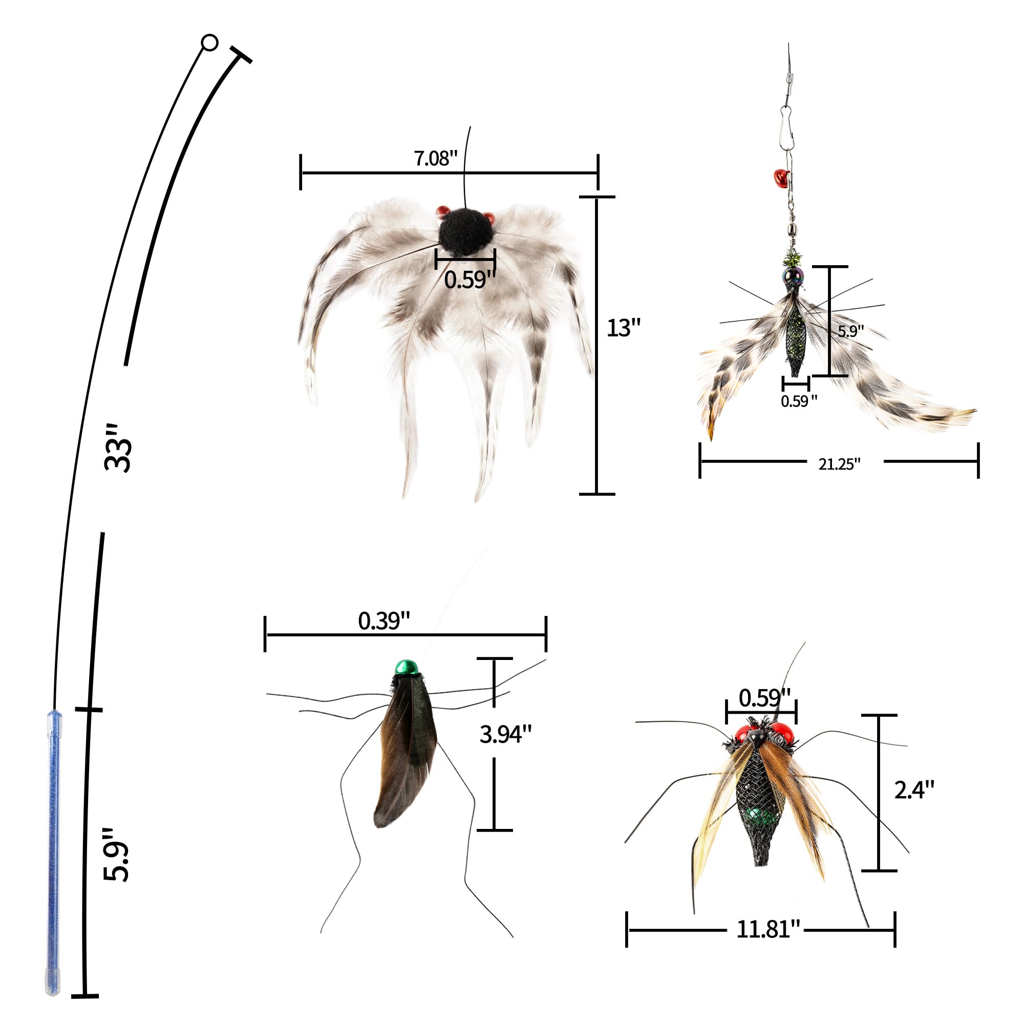 ottmat bug flying-ant refill offers dynamic flight motion