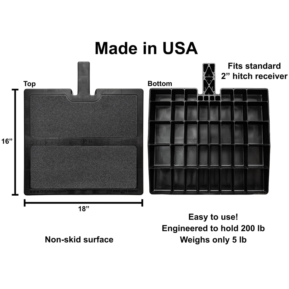 Otto Step non-slip surface improves grip in any weather