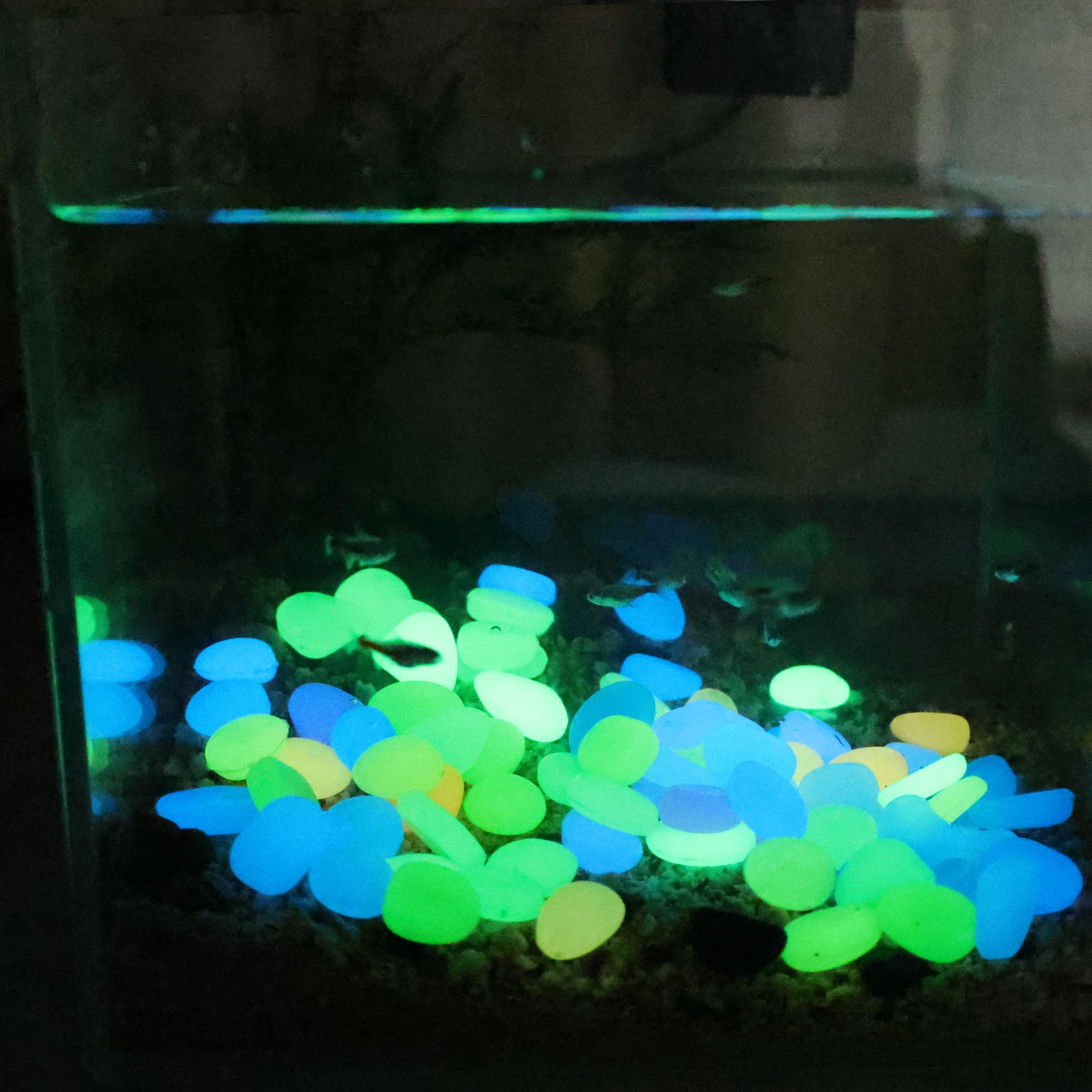 Oubest Glow Rocks closeup bright colors highlight texture and sparkle
