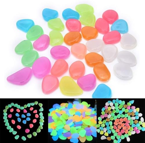 Oubest Glow Rocks daytime colors brighten decor and enhance garden or pond aesthetics