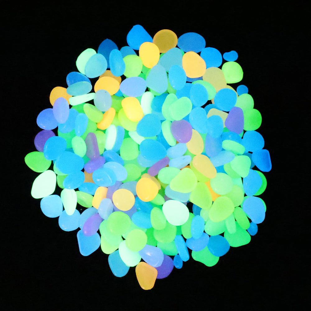 Oubest Glow Rocks garden walkway lighting creates safe, charming path illumination