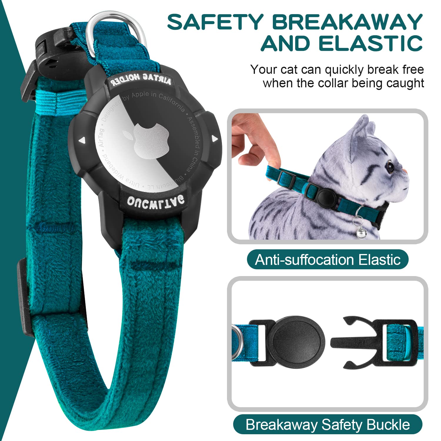 OUCWLTAG airTag holder luminous case glows for safer tracking.