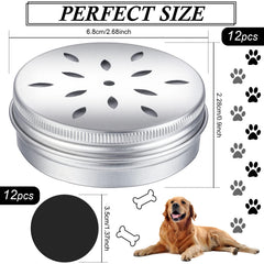 Oudain lid hollow-design on scent tins for easy scent release.