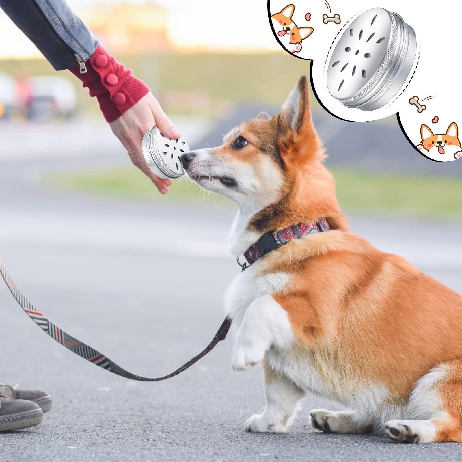 Oudain reward-training-with-tins enables interactive scent games.