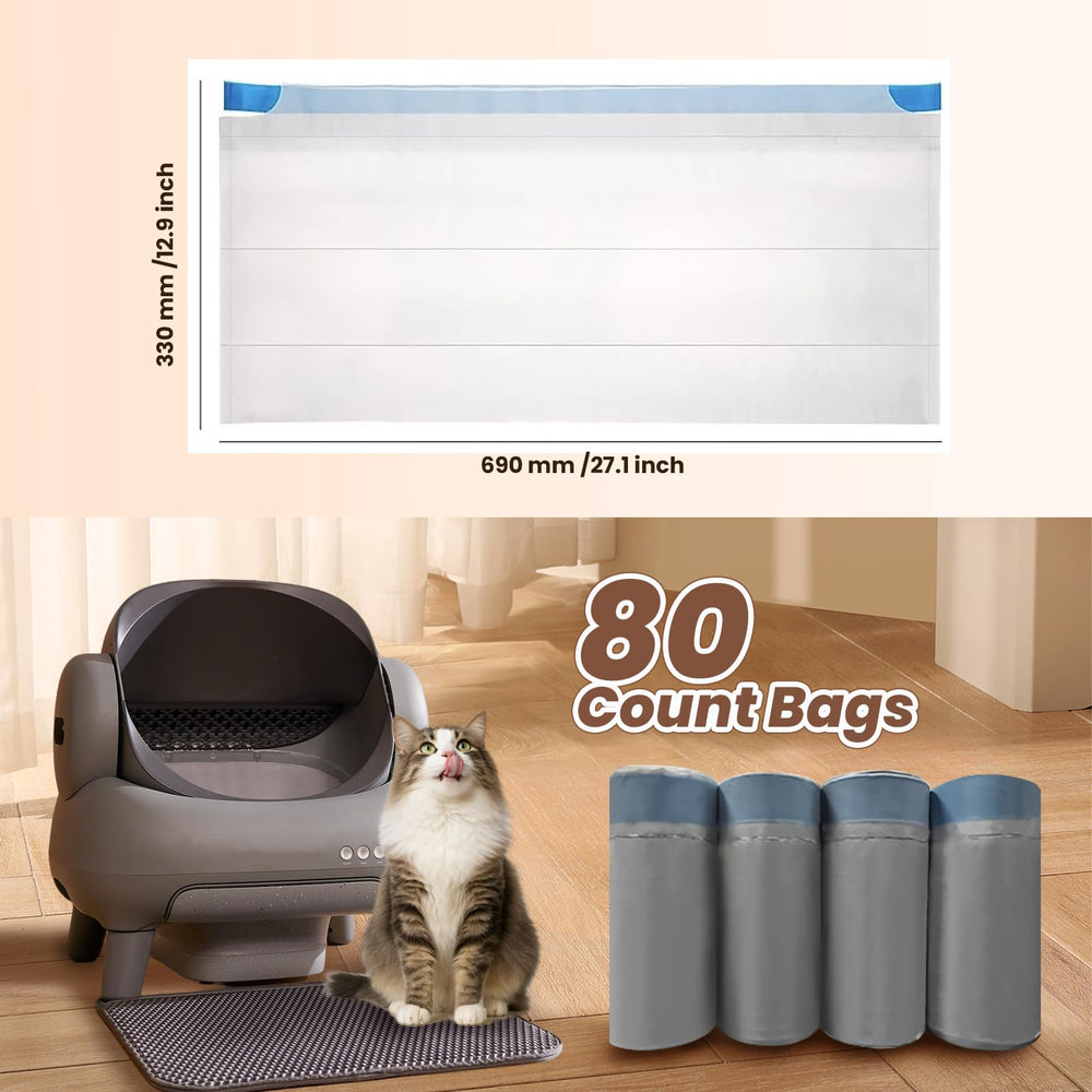 OuhDgvny bulk pack of 80 liners keeps litter box maintenance uninterrupted.