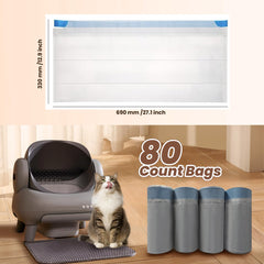 OuhDgvny bulk pack of 80 liners keeps litter box maintenance uninterrupted.