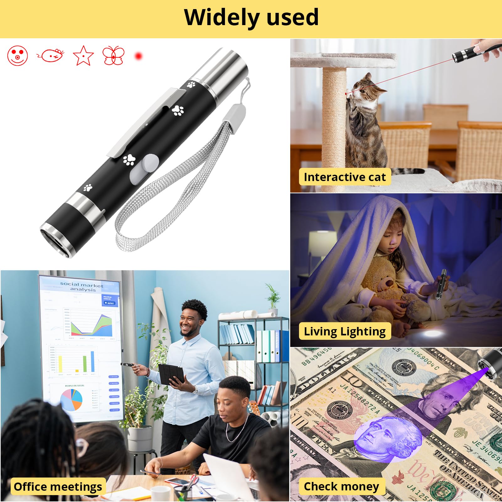 OUMSIS toy features 5 patterns to keep cats curious.