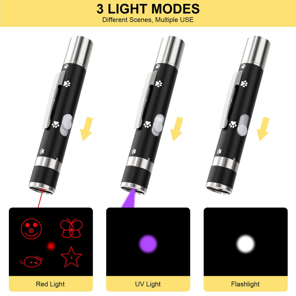 OUMSIS portable clip-design cat toy for travel and training.