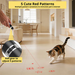 OUMSIS five-pattern cat toy keeps cats engaged for hours.