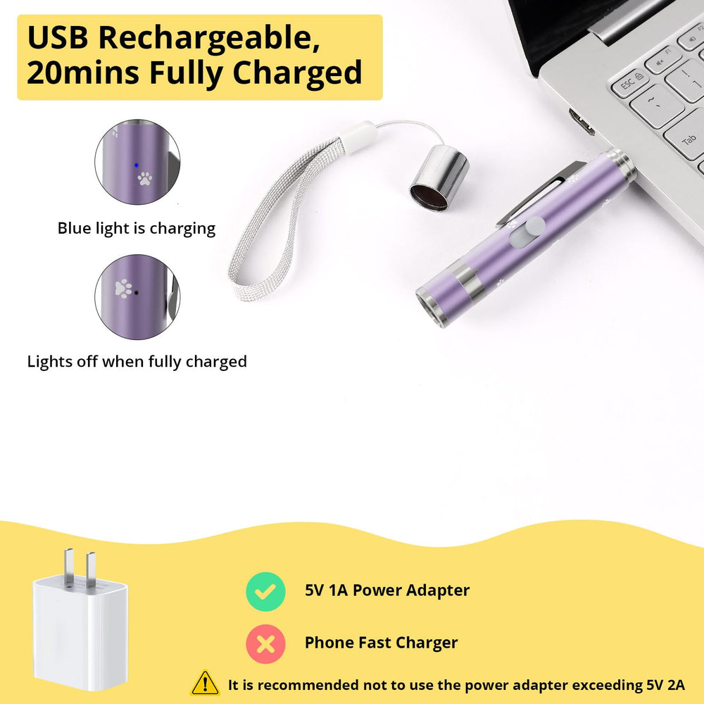 OUMSIS red light pointer with mouse pattern simulating prey for pets