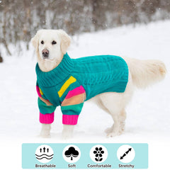 OUOBOB dog sweater close-up knit shows soft breathable fabric