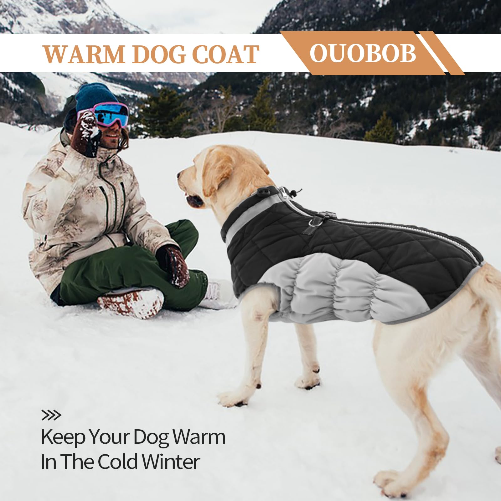OUOBOB reflective trim enhances visibility during nighttime walks.