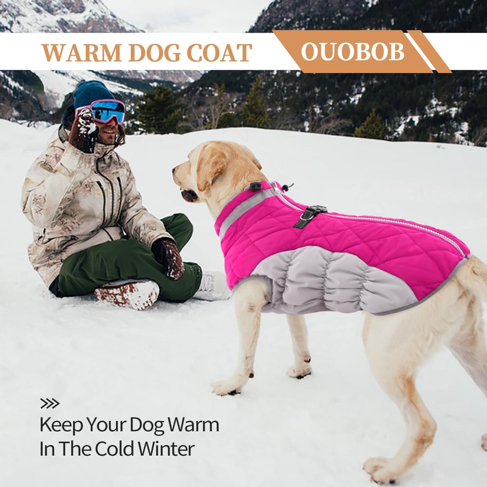 OUOBOB built-in D-ring leash attachment keeps walks simple
