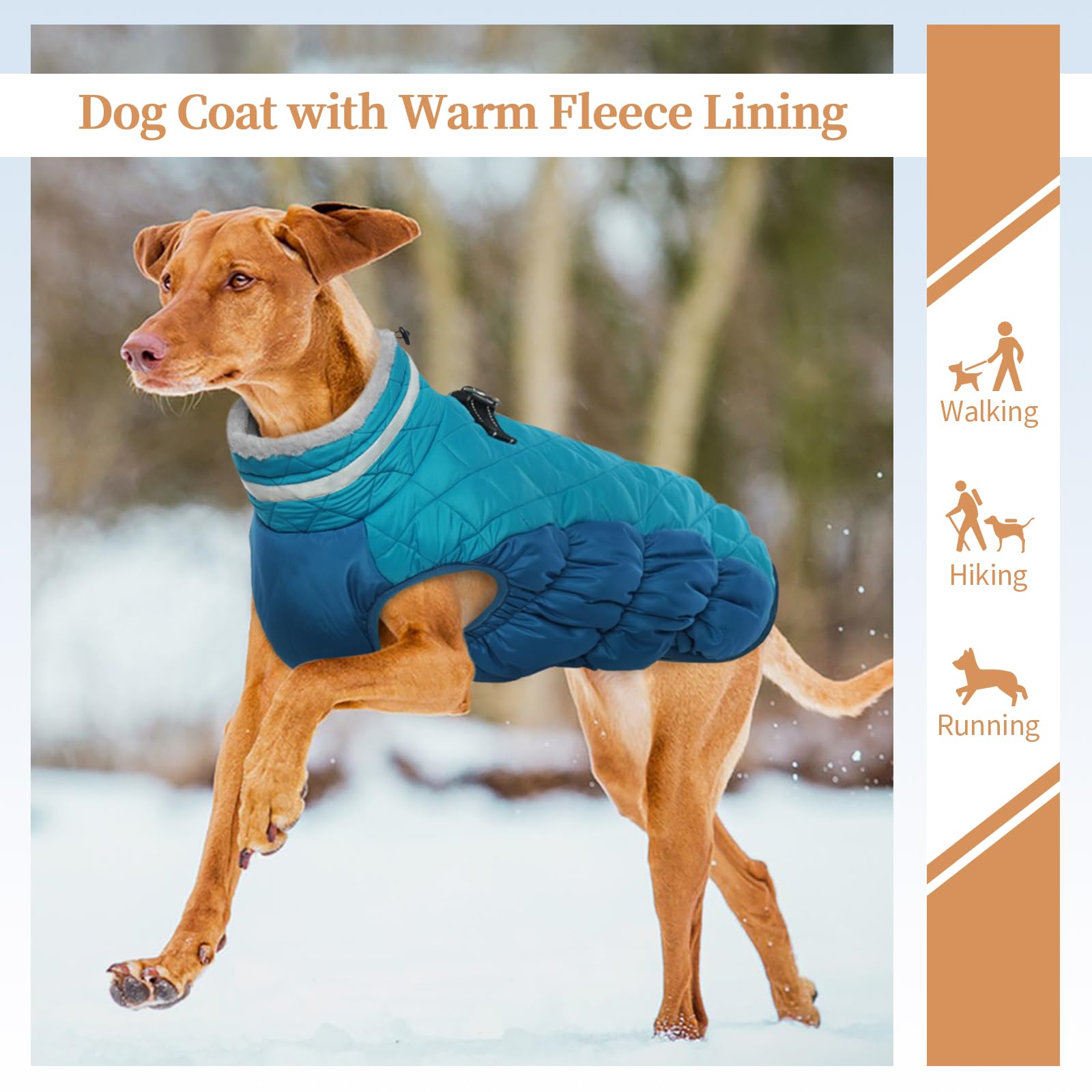 OUOBOB windproof collar demonstrates snug fit against chilly winds