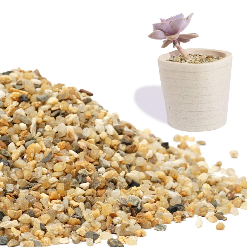 OUPENG fairy garden with natural decorative gravel accents