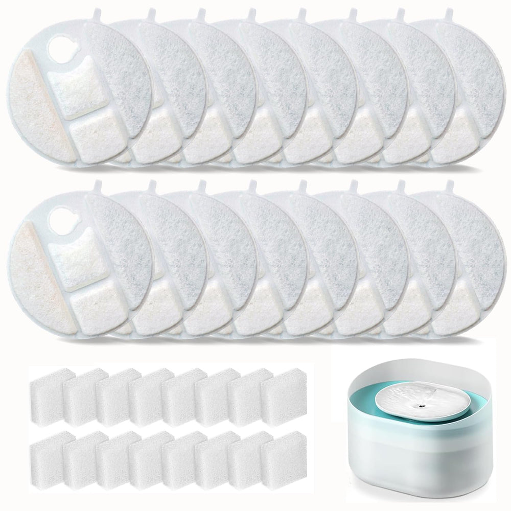 OUPUSES 16-pack filters for dog fountain keep water fresh for pets.