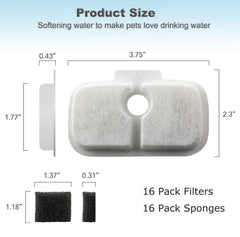 OUPUSES cat fountain filter installed in Dockstream shows filtration in action.