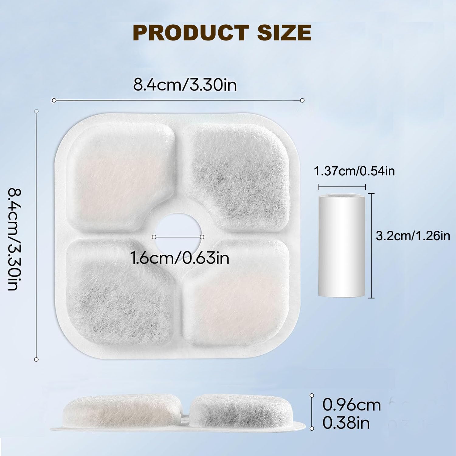 OUPUSES Catit PIXI filter individual packet enables quick, clean replacements