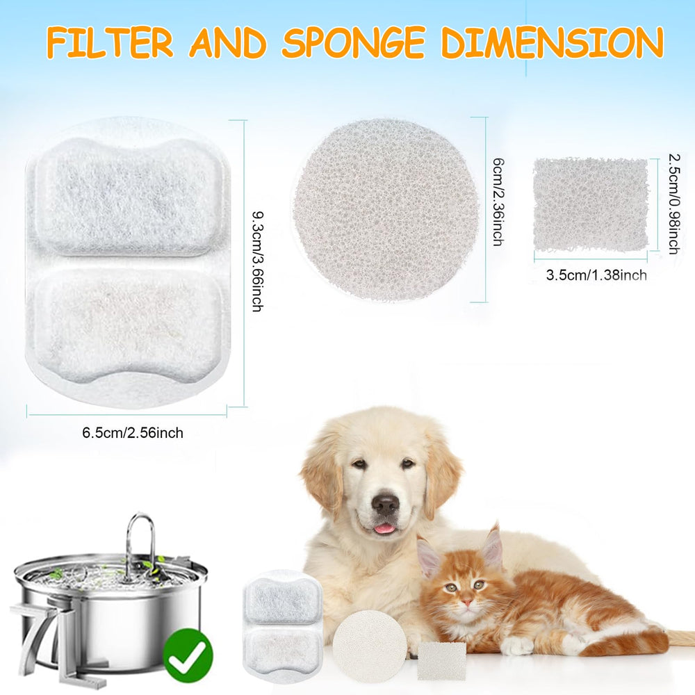 OUPUSES compatible replacement pack supports regular fountain upkeep and pet hydration