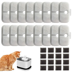 OUPUSES Dockstream 16-pack filter pack keeps water fresh for pets.
