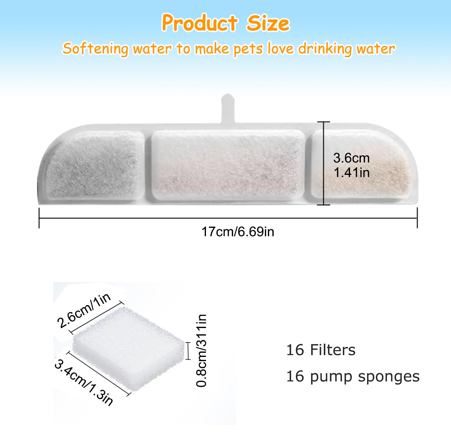 OUPUSES Downy Paws activated carbon filter reduces odors and improves taste