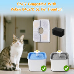 OUPUSES hair-filter pre-filter helps keep fountain water clear