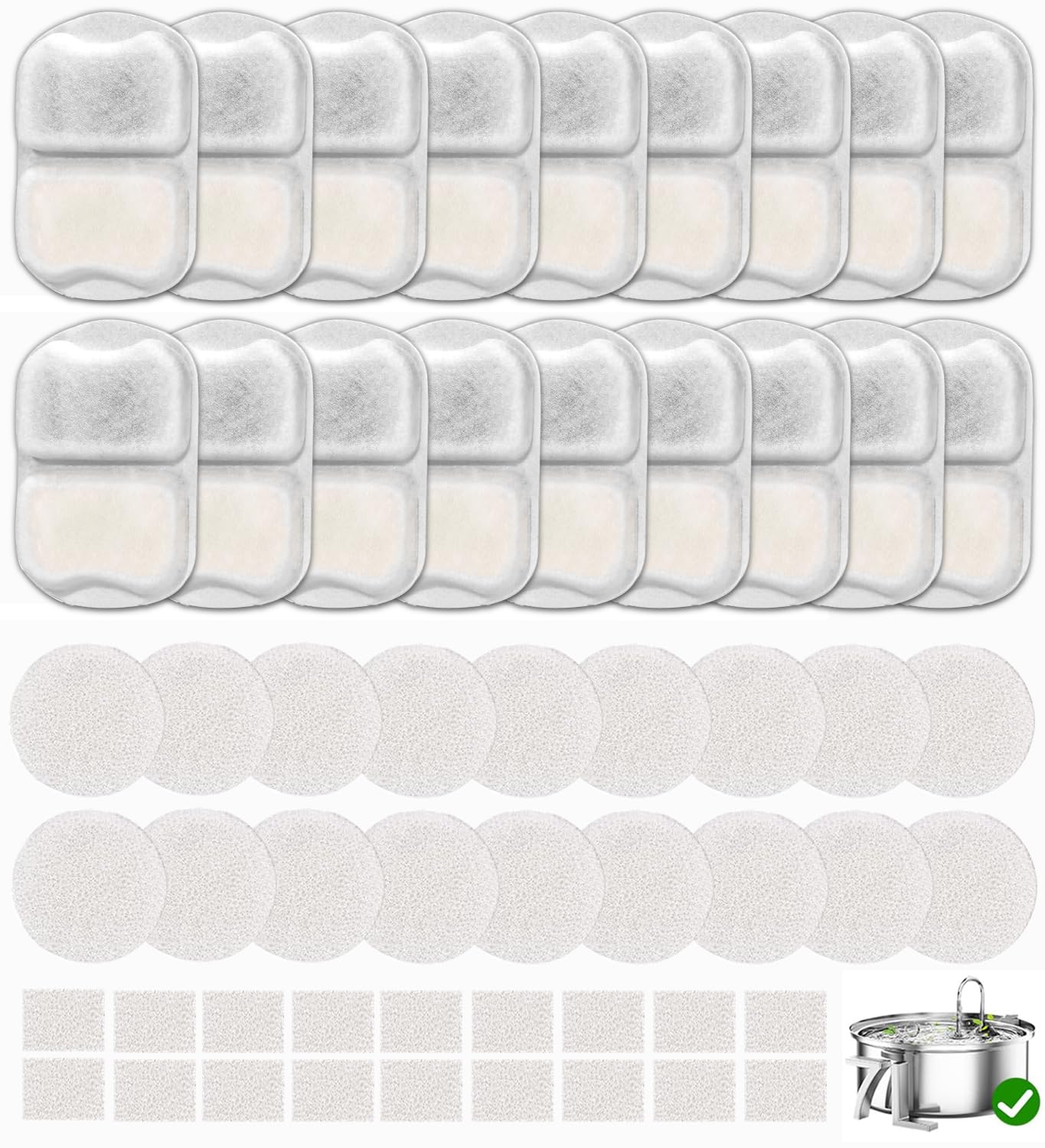 OUPUSES Oneisall 7L fountain filter assembly for cleaner water and better taste