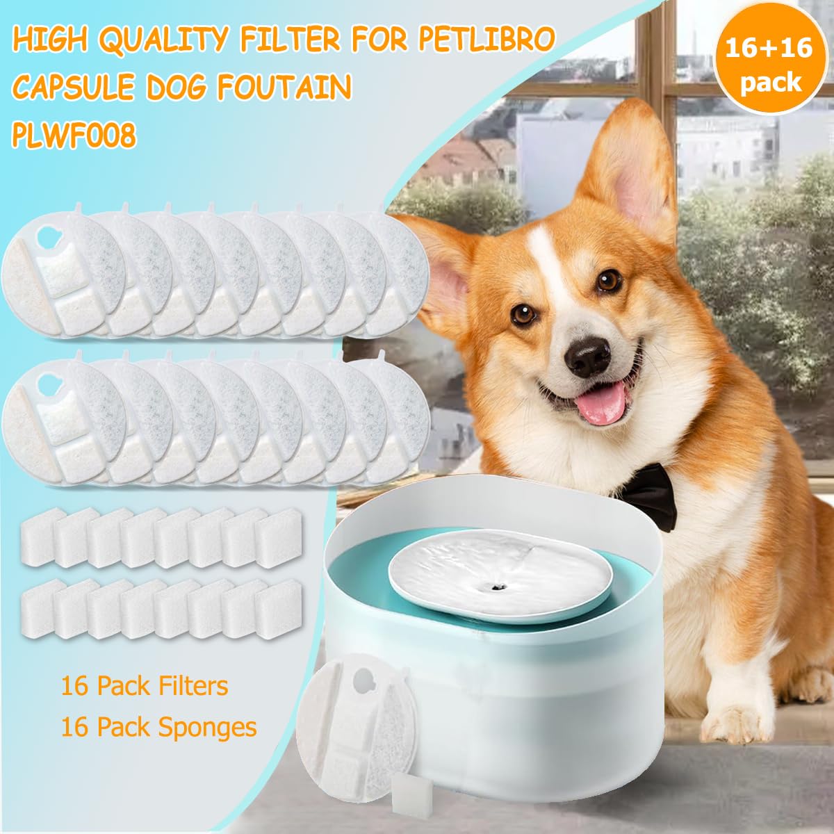 OUPUSES replacement pre-filter sponge improves filtration and reduces debris.