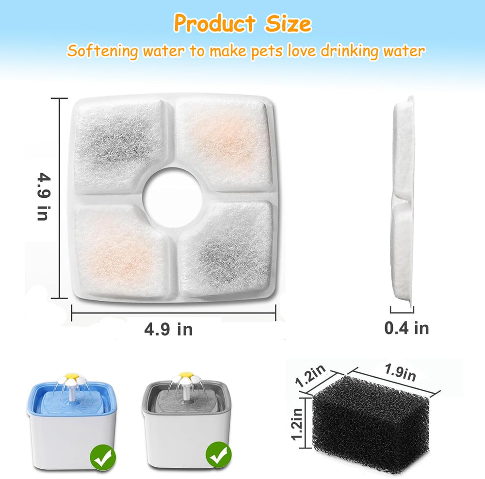 OUPUSES ve ken pre-filter sponge pack filters hair for clearer water