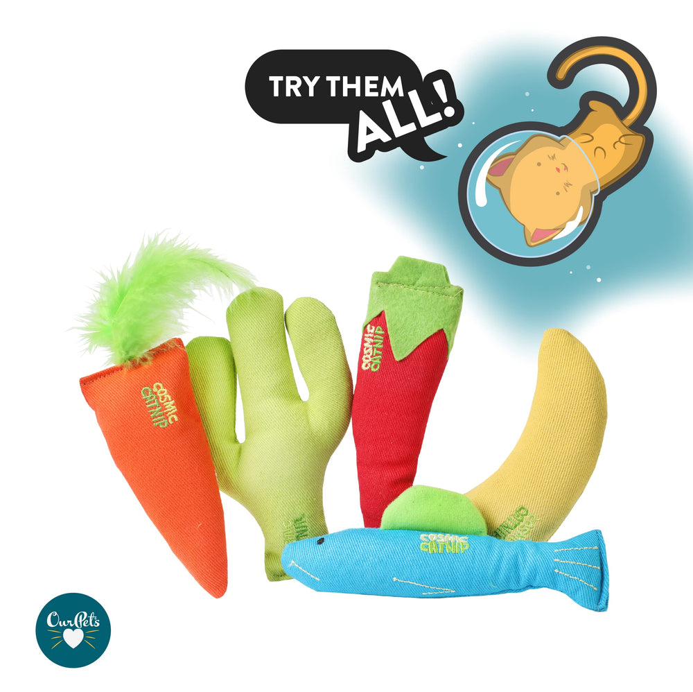 Our Pets catnip toy delivering mental and physical stimulation during play.