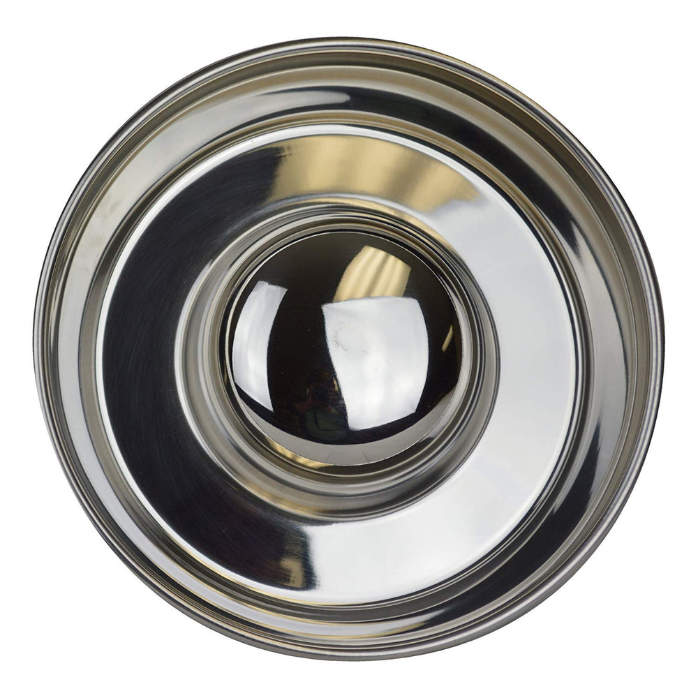 Our Pets Durapet slow-feeder design encourages edge eating around the center.