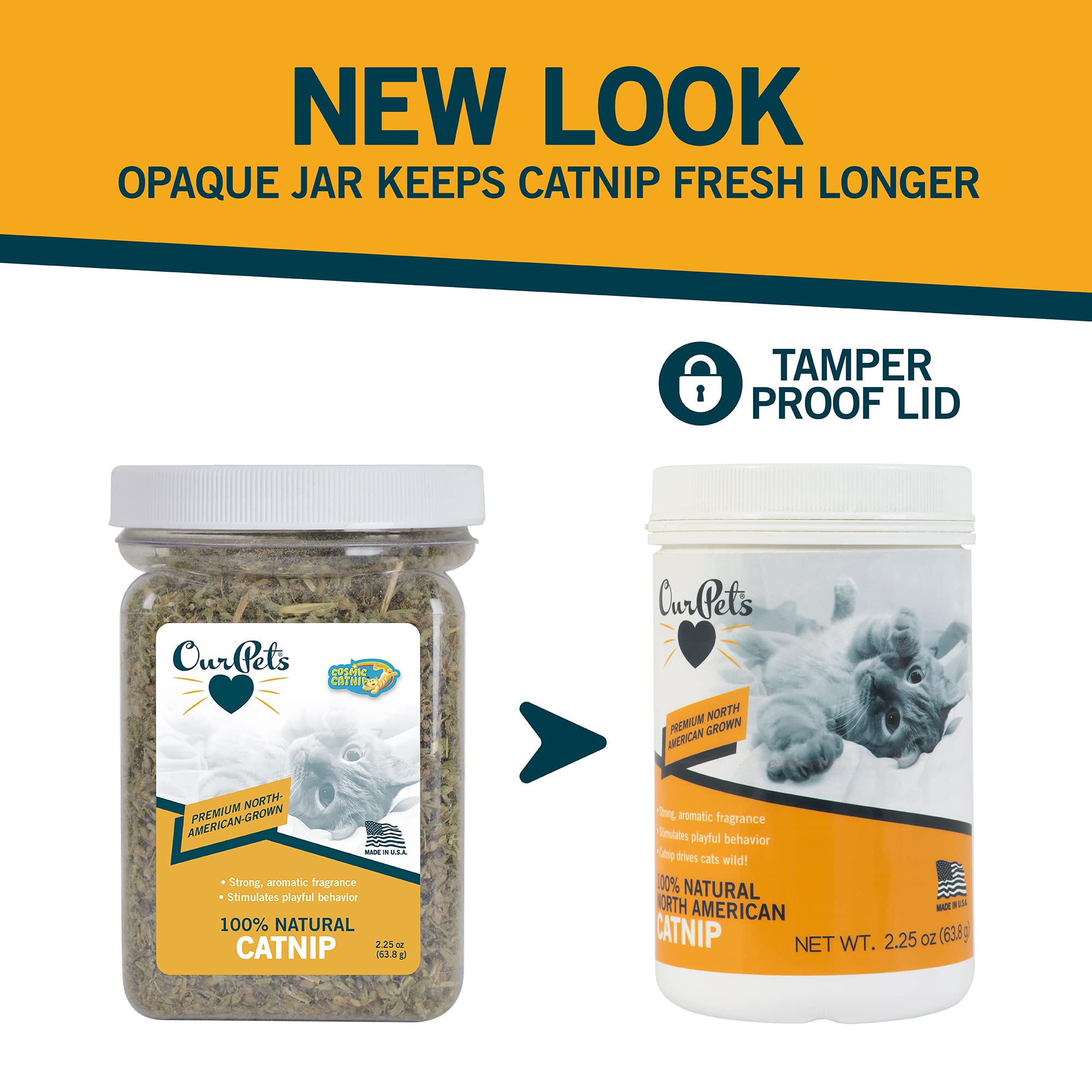 Our Pets premium catnip with toys suggests a fun, redirecting activity.