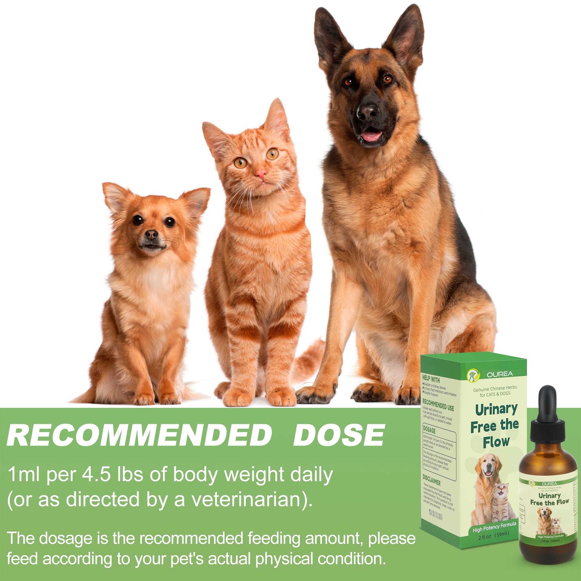 Ourea bottle label stone-care illustration communicates formula and benefits.