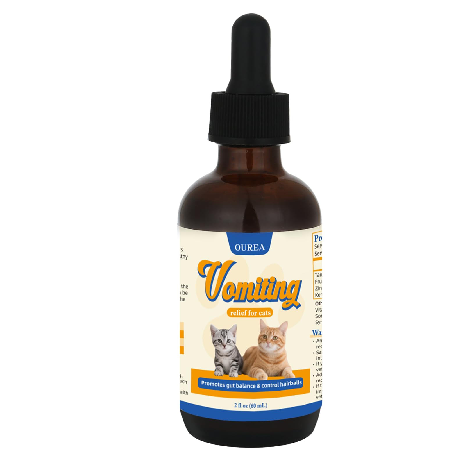 Ourea Cat Vomit Remedy keeps cats enjoying meals with less stomach discomfort.
