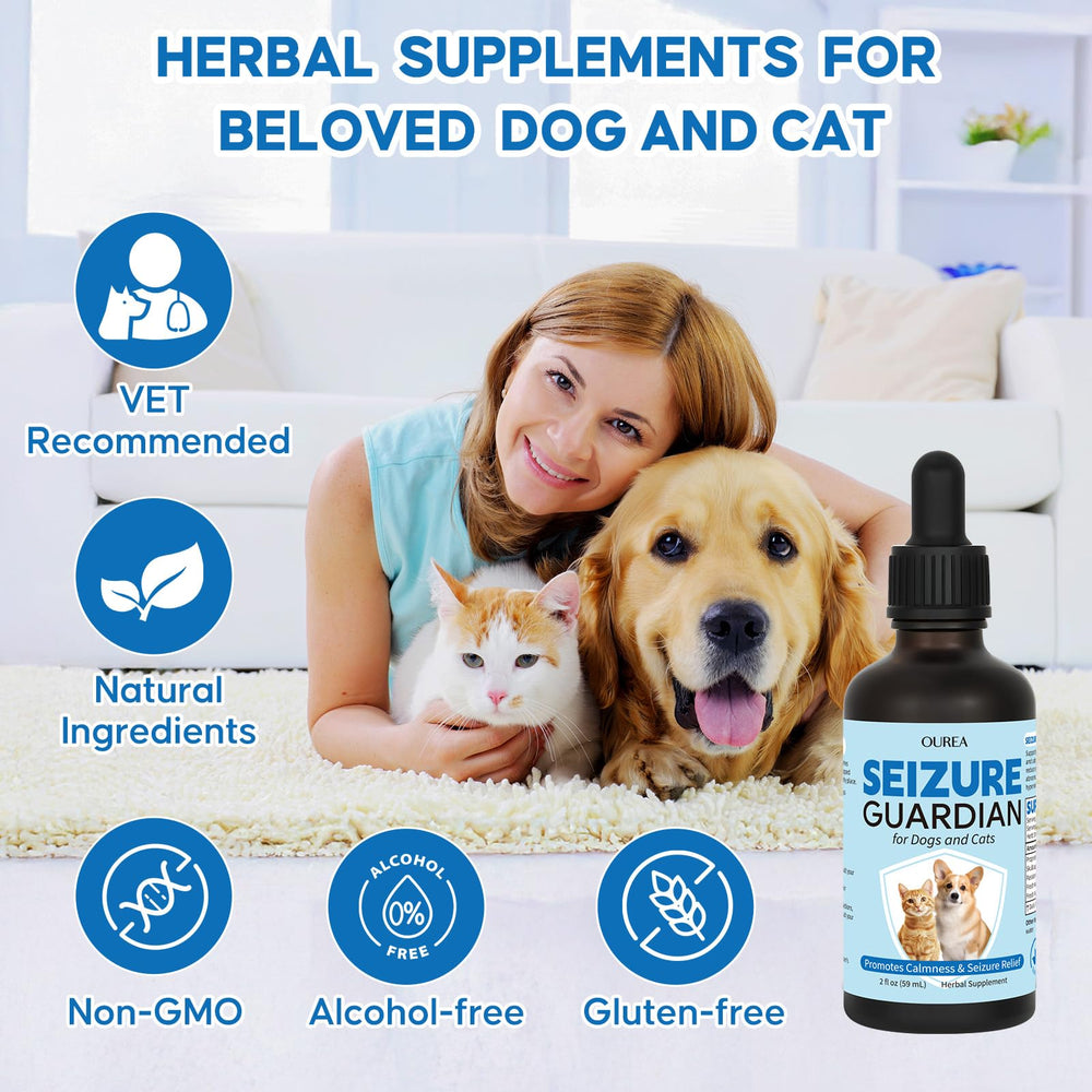 OUREA Ashwagandha ingredient closeup suggests gentle nerve support for dogs and cats