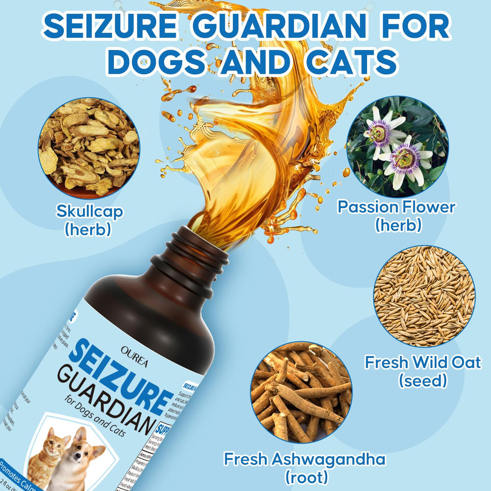 OUREA Passion Flower ingredient closeup highlights anxiety-relief potential in pets