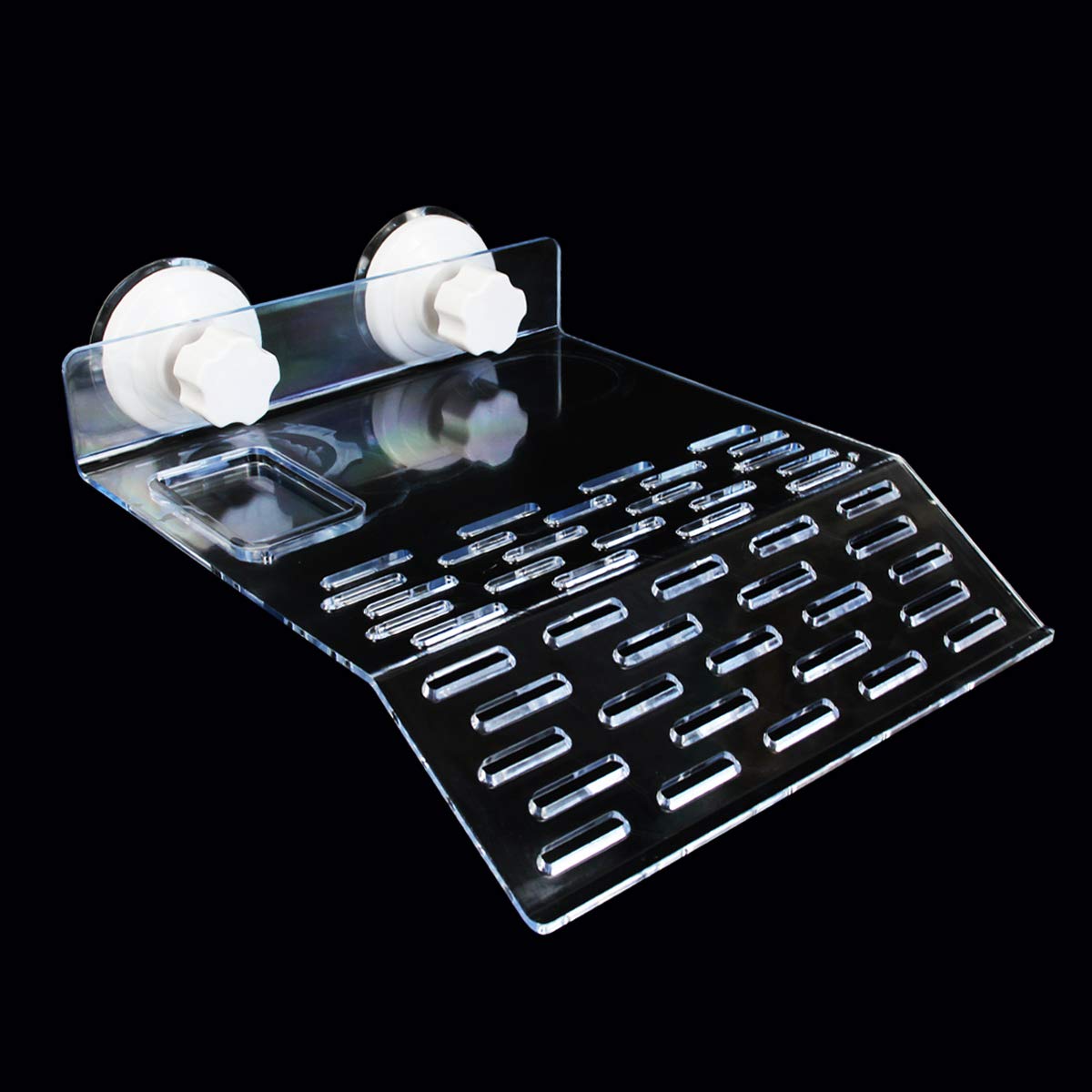 Ourjob turtle basking platform with suction cup offers secure, stable placement.