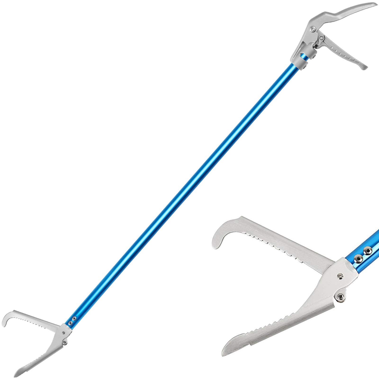 Ouronehome 60inch snake tong shows extended length for safe distant handling.