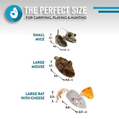 OurPets Play-N-Squeak Mouse Hunter captured during bat-and-squeak interaction for active cats