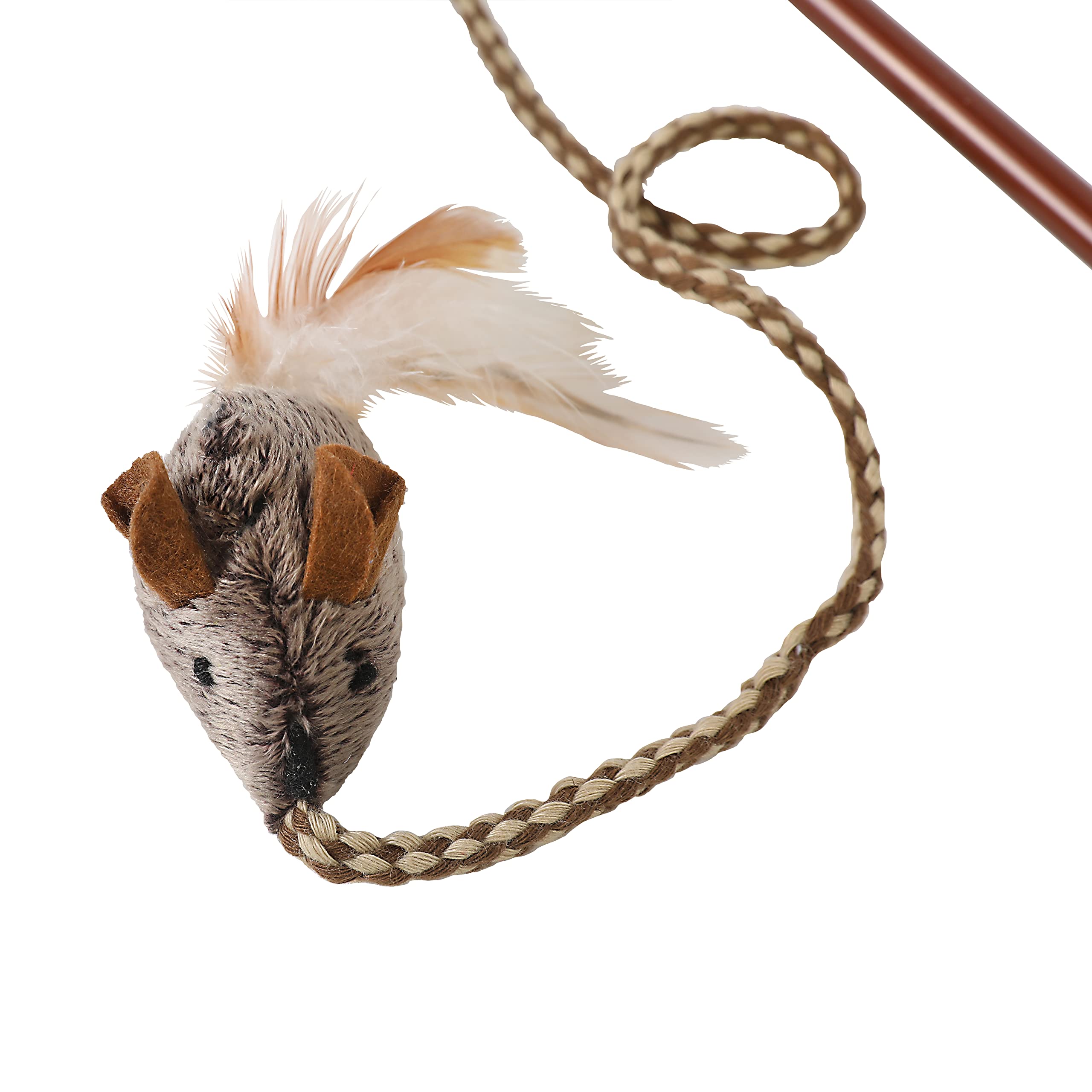OurPets Sonido realista de aves activa cuando el gato golpea la varita.